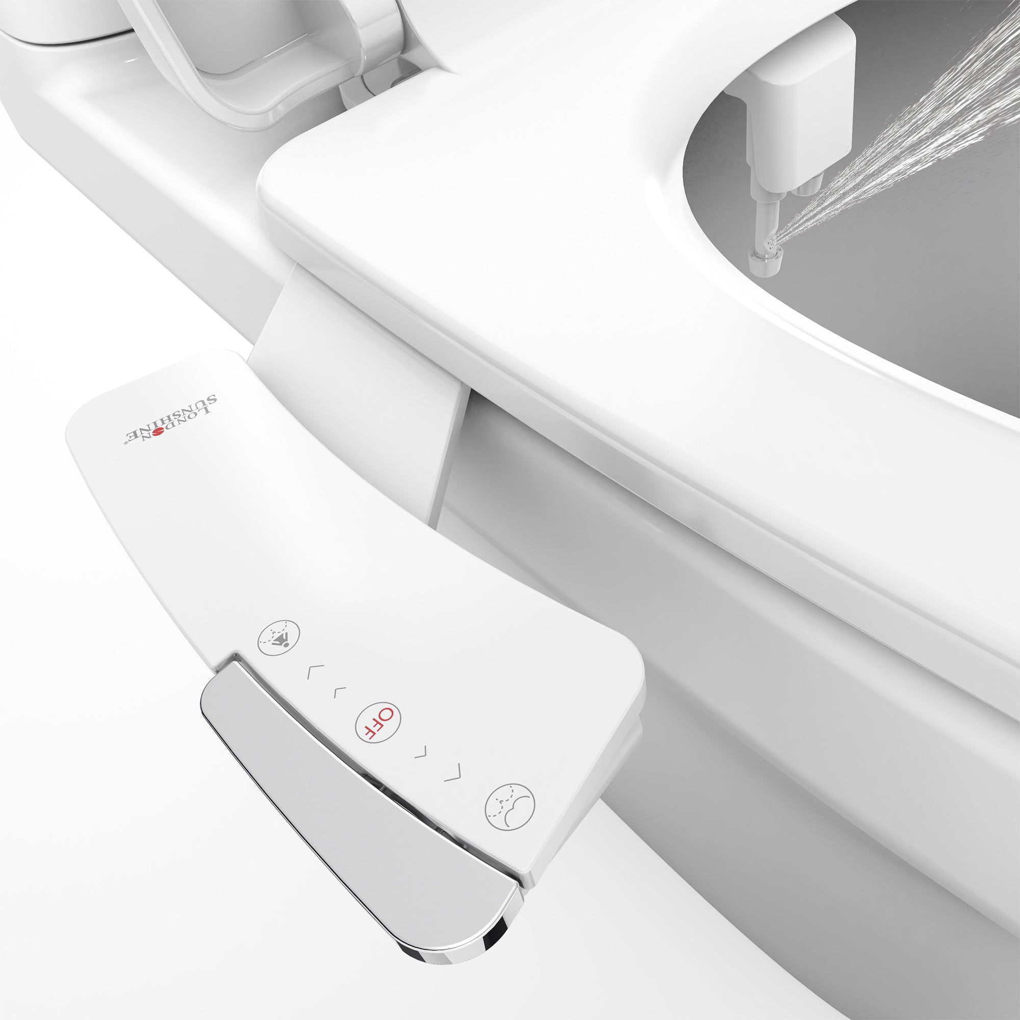 Ultra-Slim Dual-Nozzle Bidet Attachment - Adjustable Cold Water Pressure, Stainless Steel, Hygiene Upgrade,Non-Electric Bidet, (Silver)