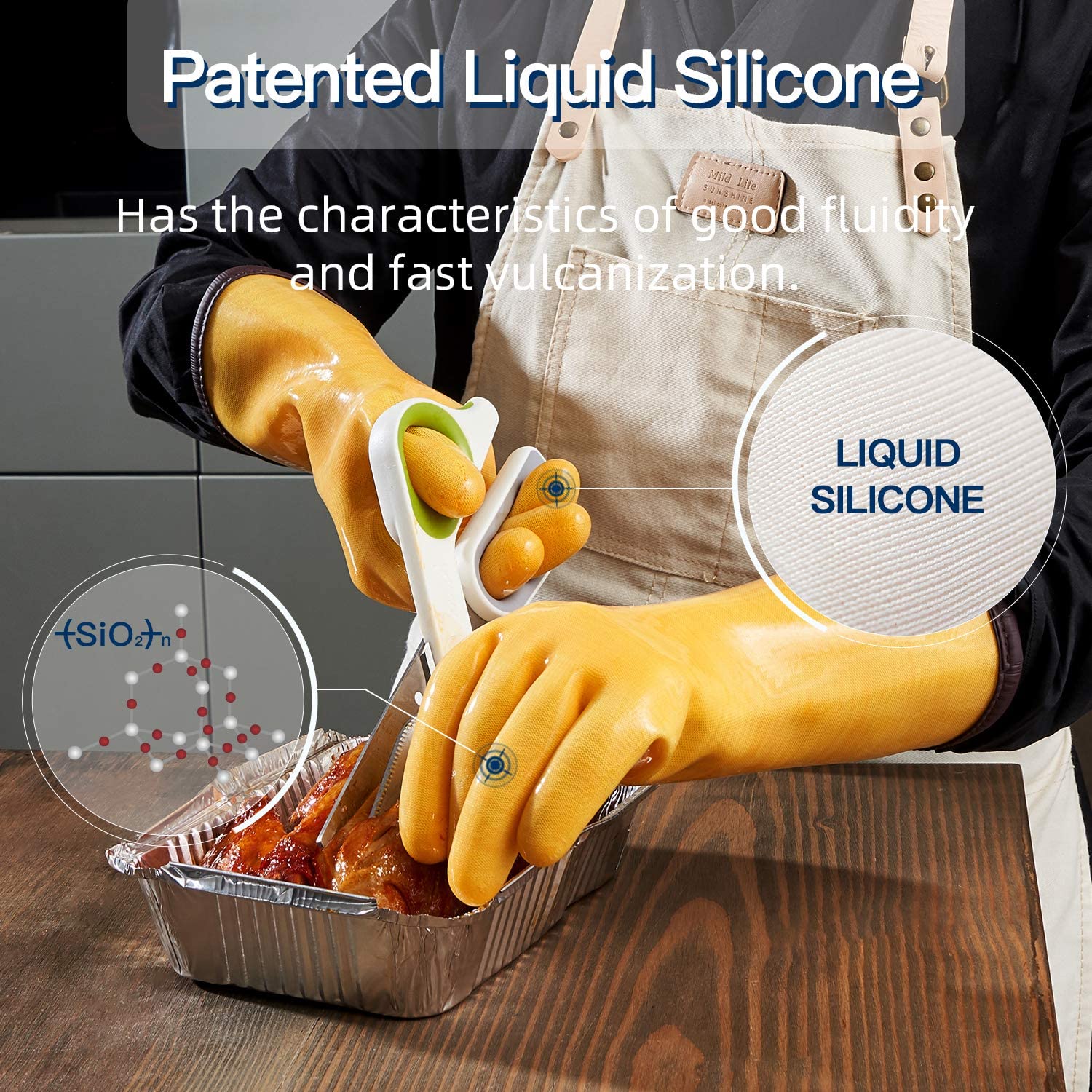 Gants de four en silicone liquide LANON
